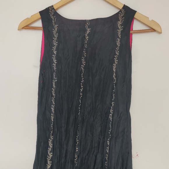 Luxury Brand Anupama Pure Silk Maxi Dress, Light Silk - Picture 6 of 9